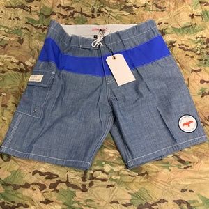 BNWT Katin x Apolis Boardshorts (Chambray)
